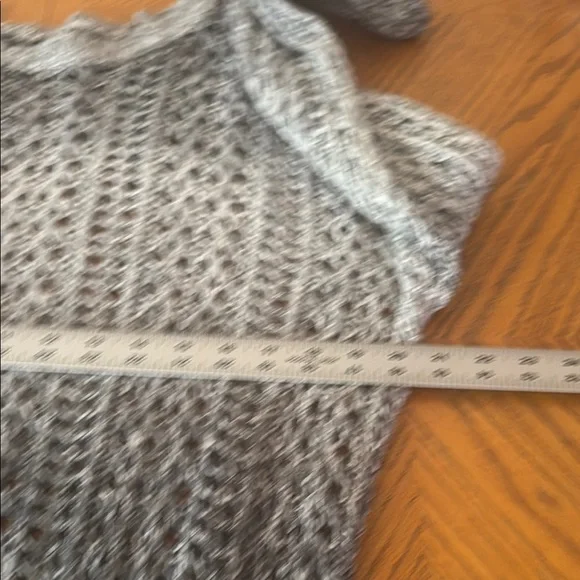 New York & Company Gray Open-Knit Sweater - Picture 9 of 13
